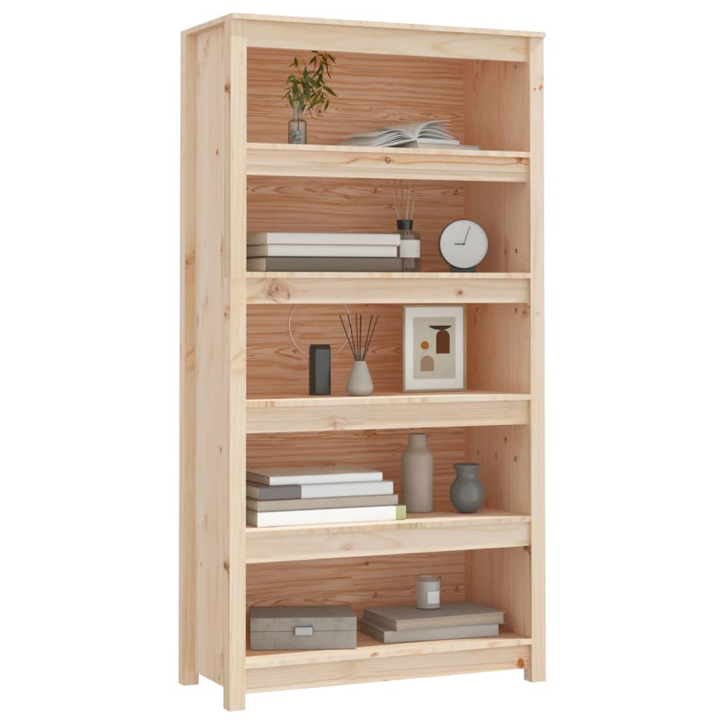 Book Cabinet 80x35x154 cm Solid Wood Pine